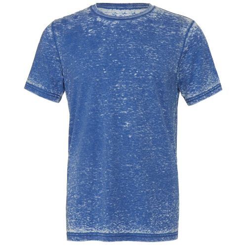 Bella Canvas Unisex Polycotton Short Sleeve T-Shirt True Royal Acid Wash